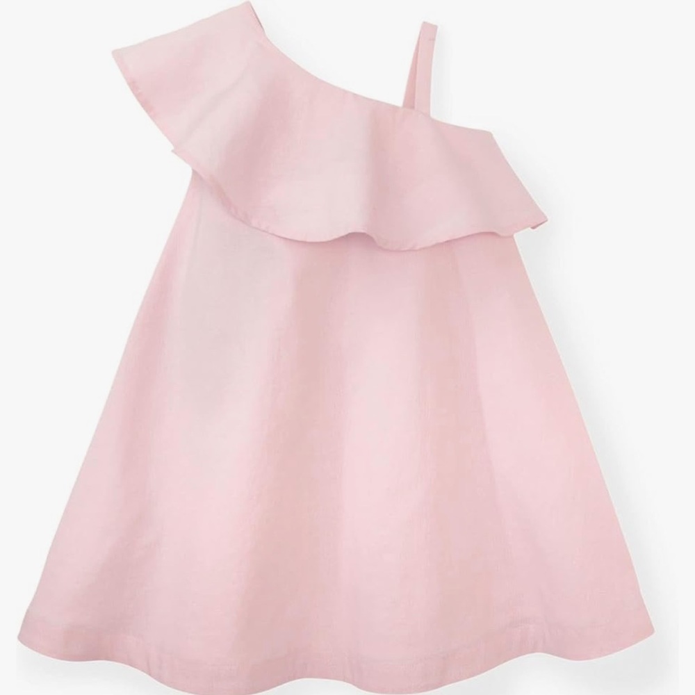 Pink One-Shoulder Dress